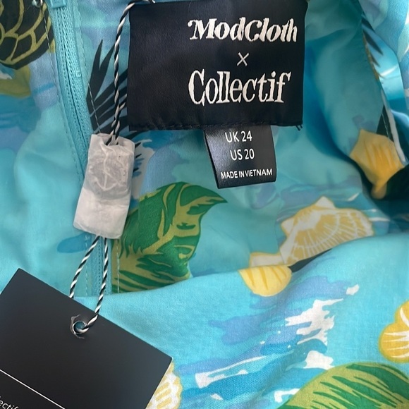 ModCloth dress Jill Tropical powder blue floral
Turtles Swing plus dress Sz 20 - Picture 3 of 11